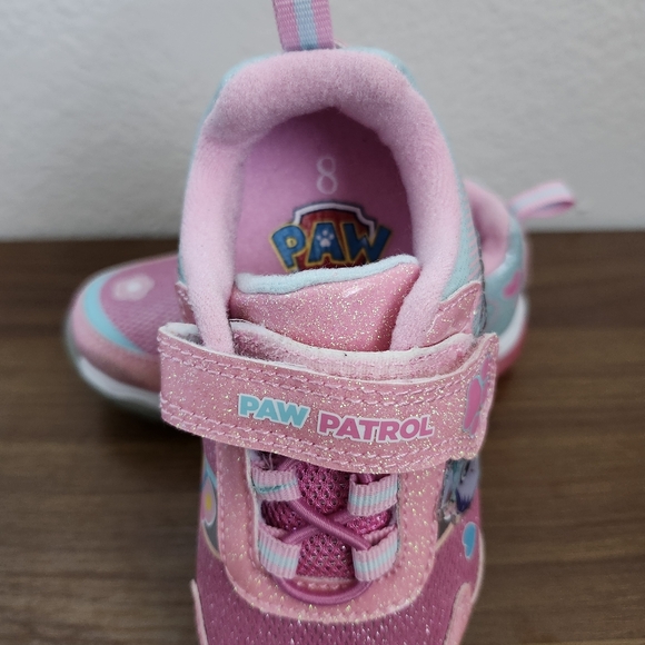 Paw Patrol Toddler Girls Shoes Size 8 Light Up Pink Sparkles Skye Everest NWOT - Picture 4 of 7